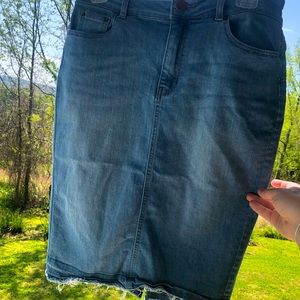 Light blue Jean skirt size large